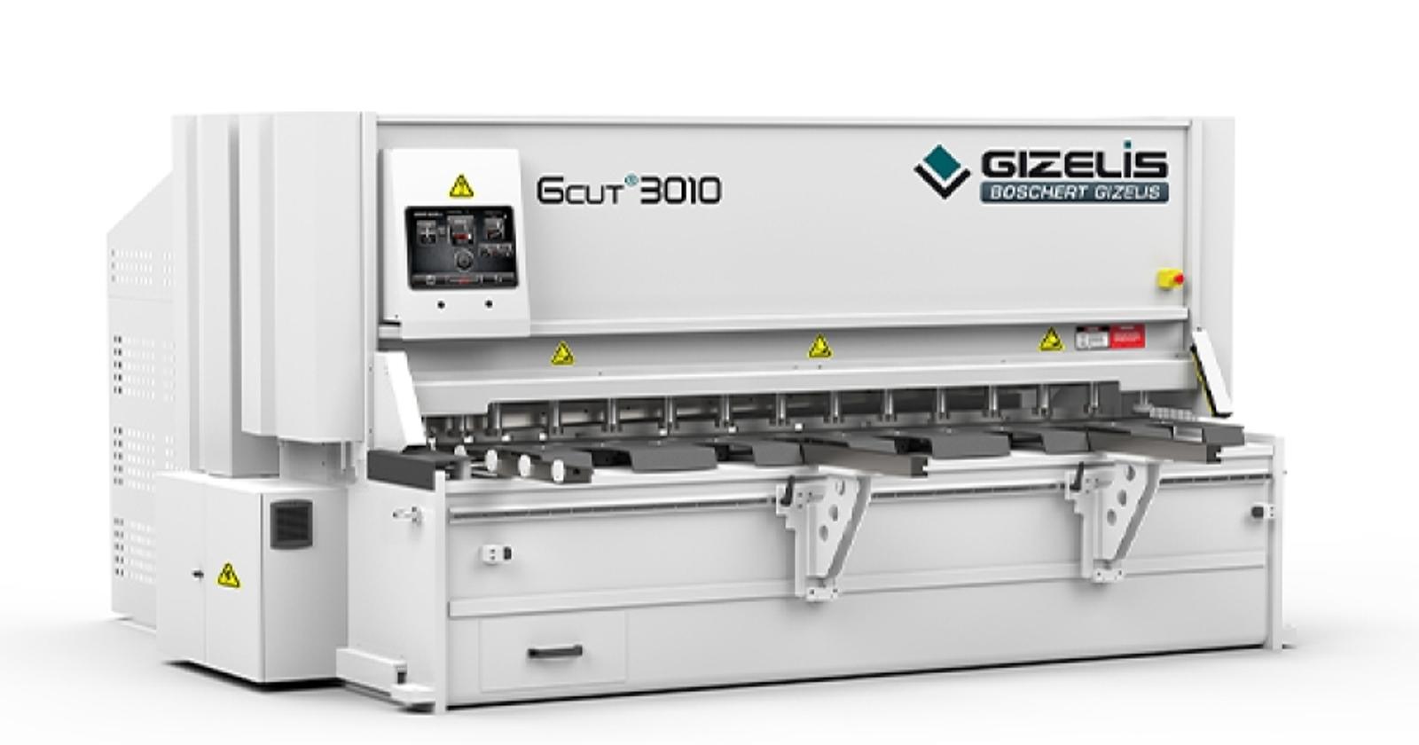 Gizelis S.A. G-Cut CNC levyleikkuri ja s&auml;hk&ouml;servotoiminen s&auml;rm&auml;ri